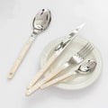 24-Piece Stainless Steel Cutlery Set with Engraved Design - BistroLine 5