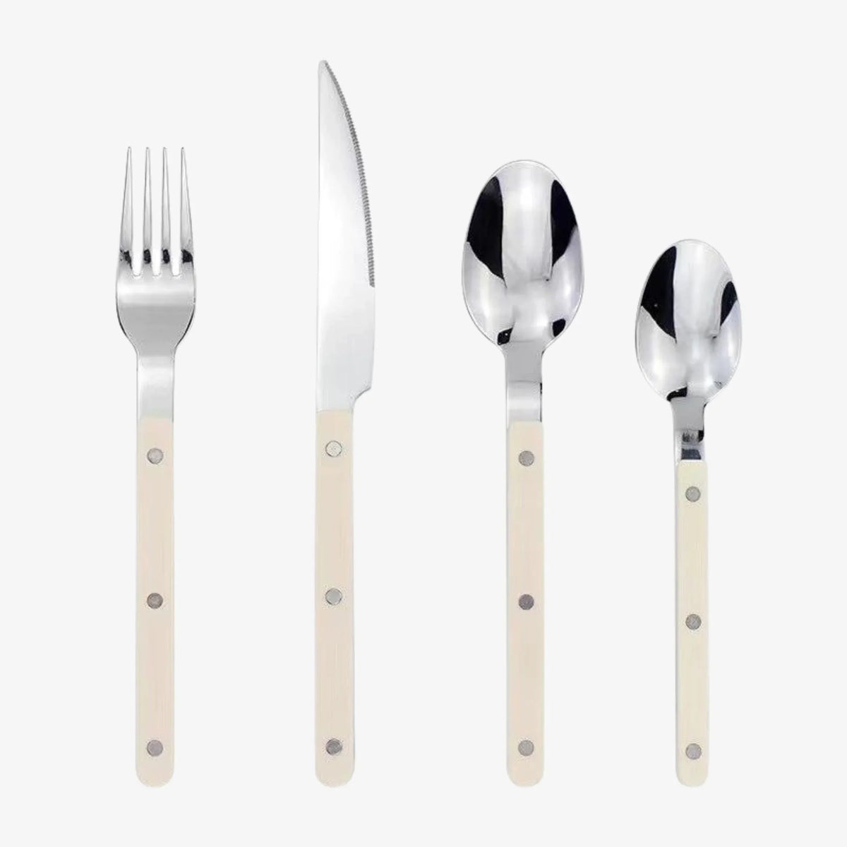 24-Piece Stainless Steel Cutlery Set with Engraved Design - BistroLine 8