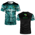 Ademende Voetbal T-Shirts voor Mannen en Kinderen, Sneldrogend en Comfortabel 7