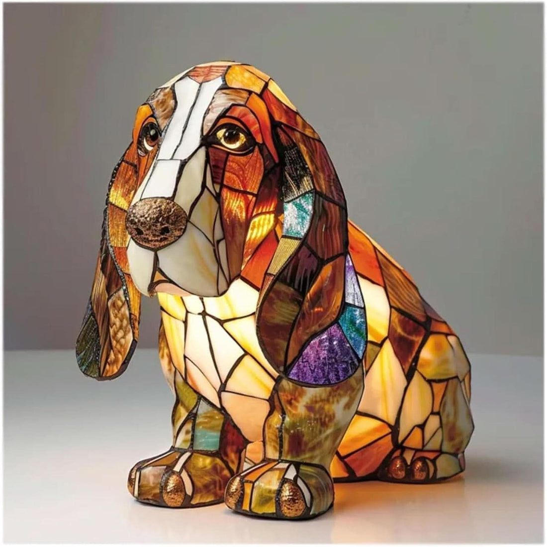 Dog Lamp - Corgi, Dachshund & Golden Retriever Night Light with Warm LED Glow 0