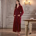 Extra Lange Thermische Badjas – Luxe Flanel, Ritssluiting & Winterwarm 5