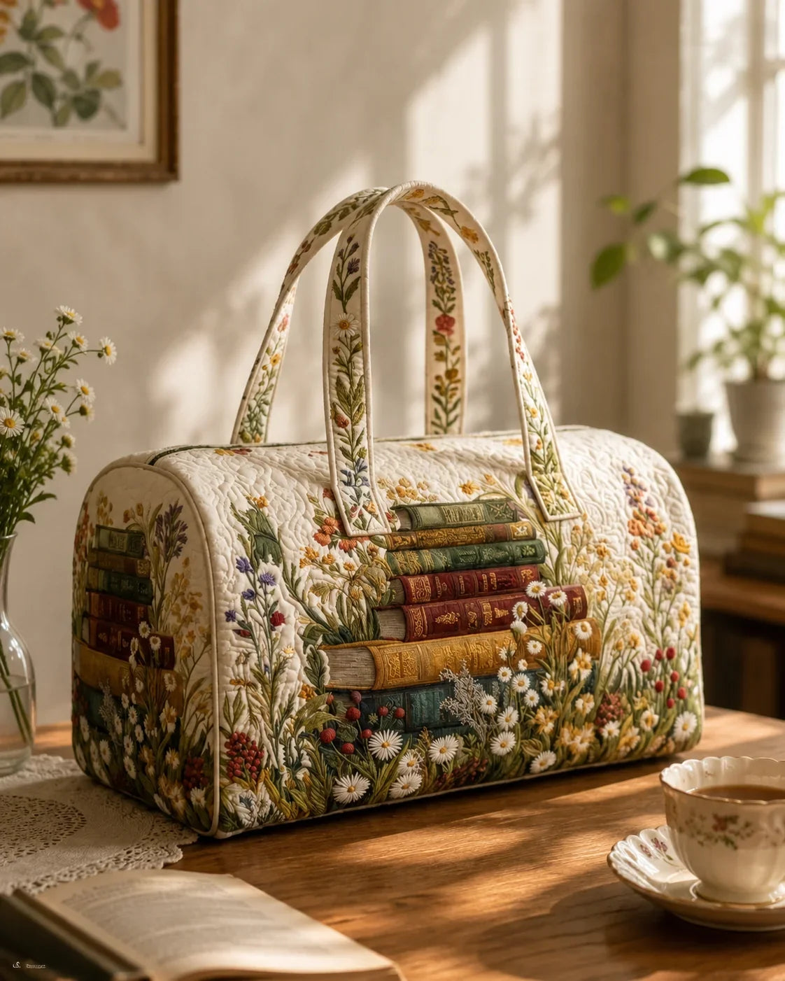 Hippie Van Quilted Duffle Bag 28