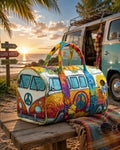 Hippie Van Quilted Duffle Bag 30
