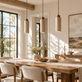 Kairi Natural Stone Travertine Modern Pendant Light 4