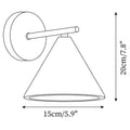 Lachlan Minimalist Travertine Cone Wall Sconce 7