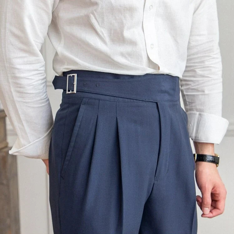Men's Gurkha Trousers with High Waist – Isauro 2