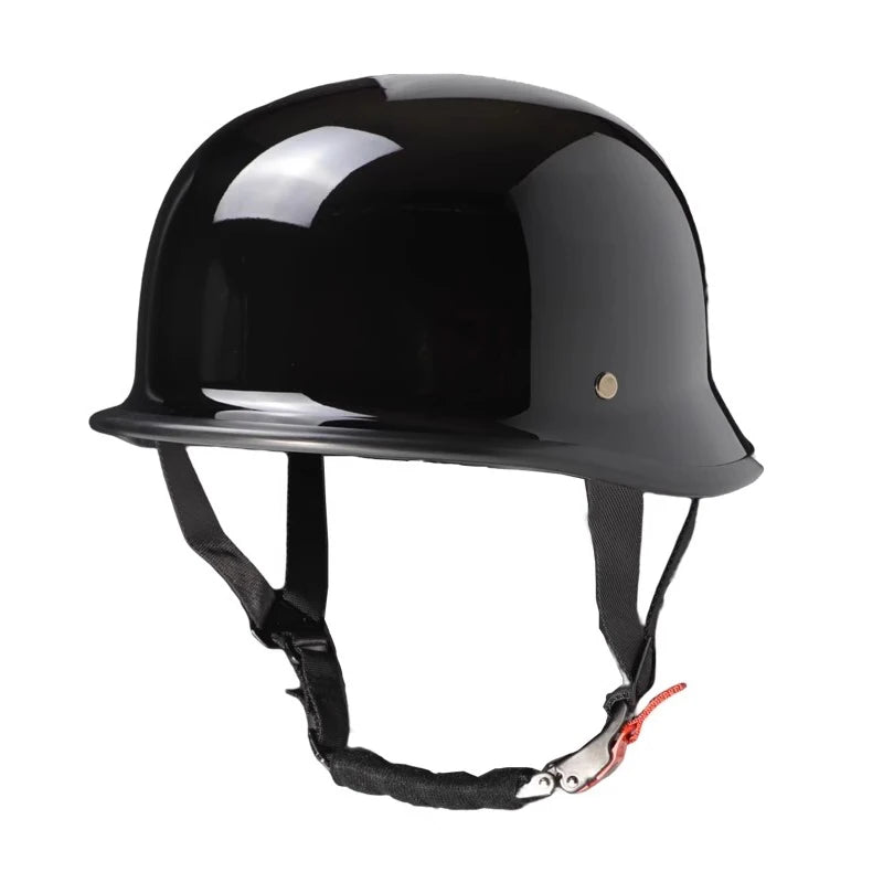 Motorhelm Halve – Vintage Design & Ventilatie met Veiligheidsbril 0